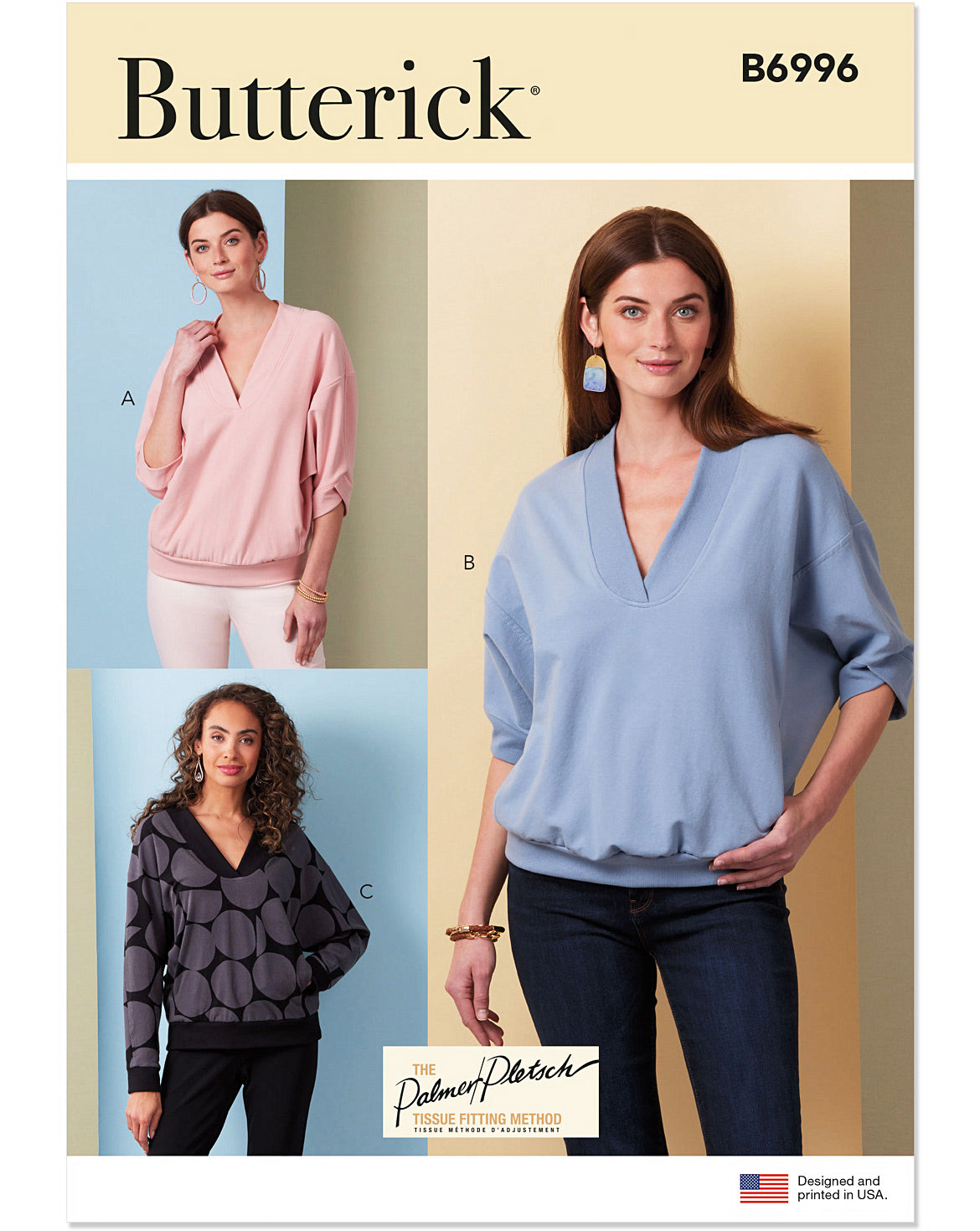 PDF-symönster - Butterick B6996 - Tröja - Dam | Bild 6