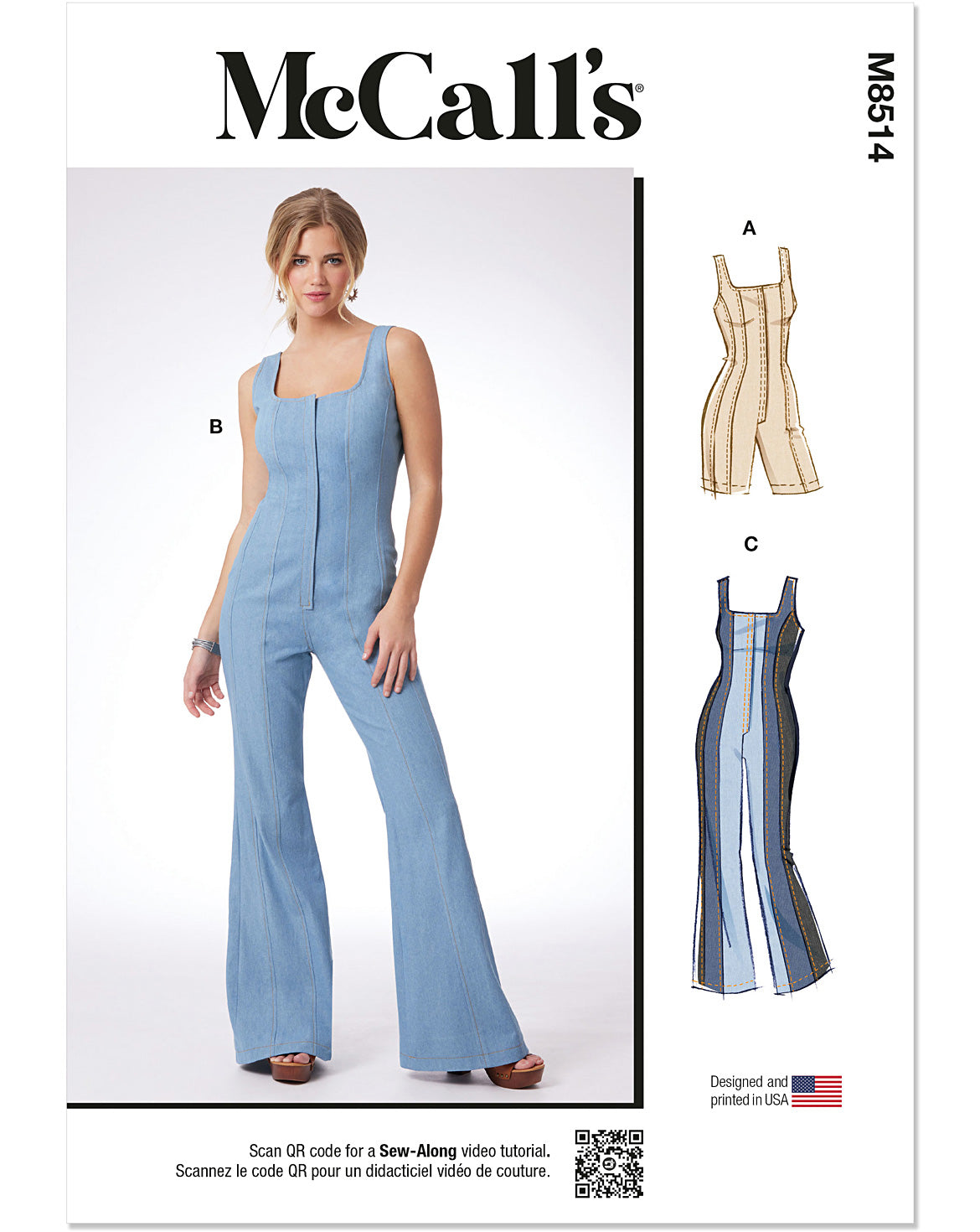 PDF-symönster - McCall´s 8514 - Jumpsuit - Dam | Bild 4