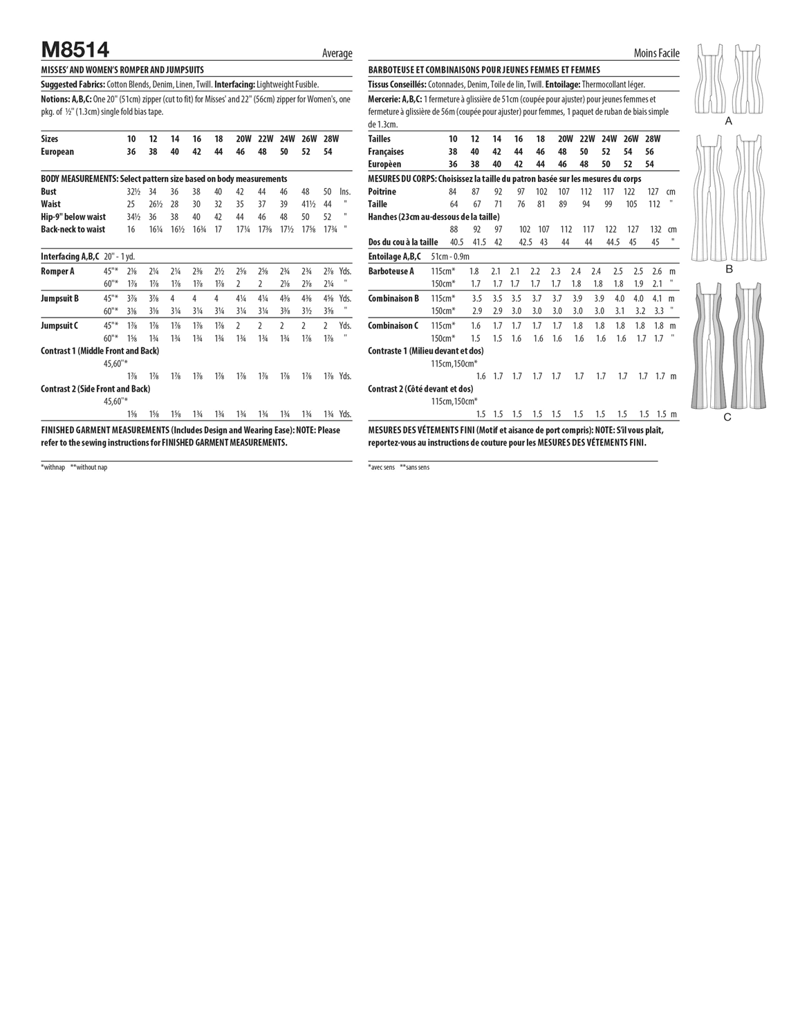 PDF-symönster - McCall´s 8516 - Klänning Tunika - Dam | Bild 3