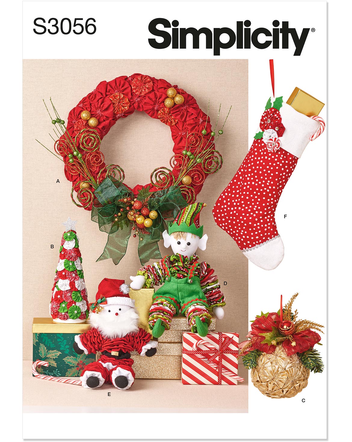 PDF-symönster - Simplicity 3056 - Inredning - Jul | Bild 2