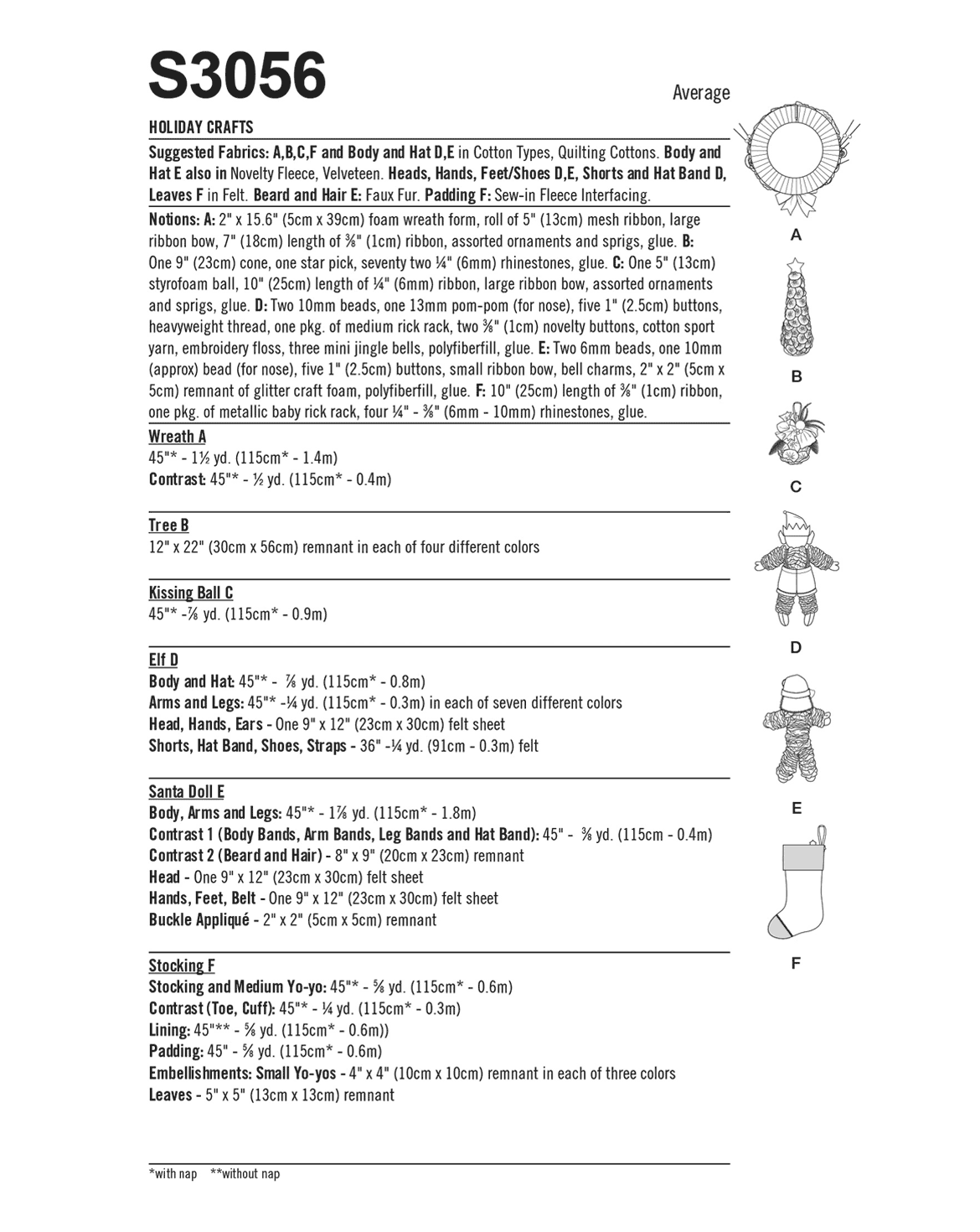 PDF-symönster - Simplicity 3056 - Inredning - Jul | Bild 3