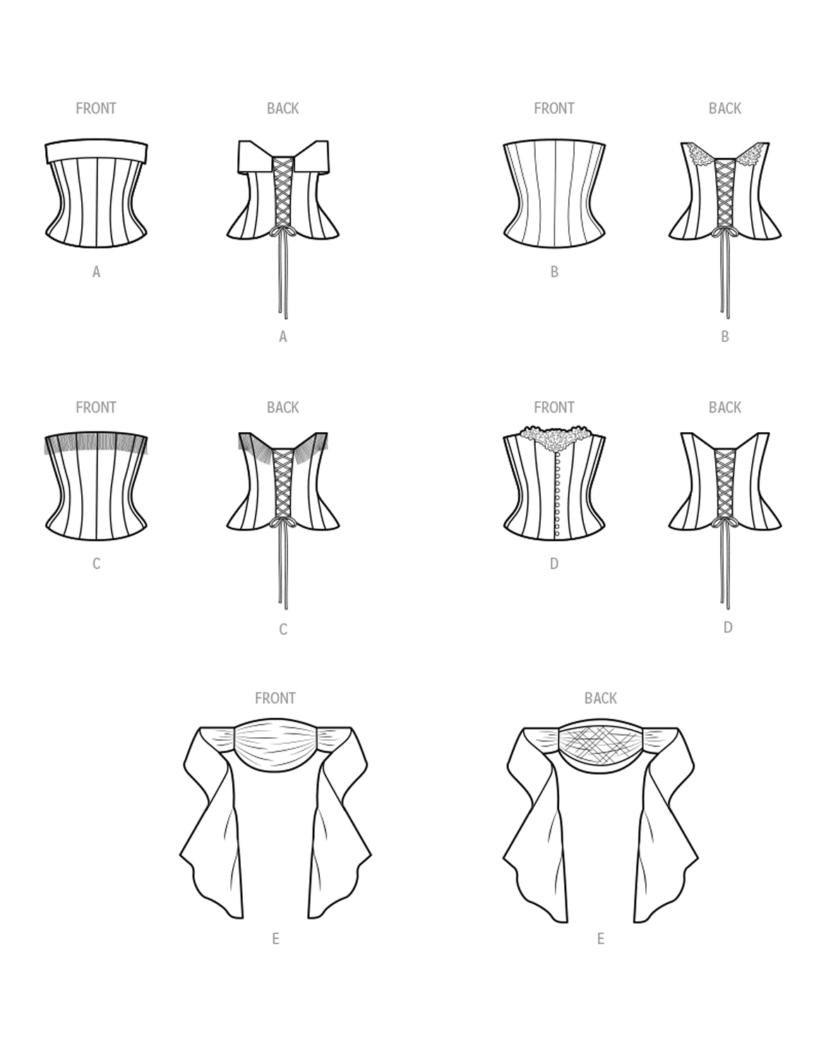 PDF-symönster - Simplicity 9880 - Utklädningskläder Historisk kostym Top - Dam | Bild 4