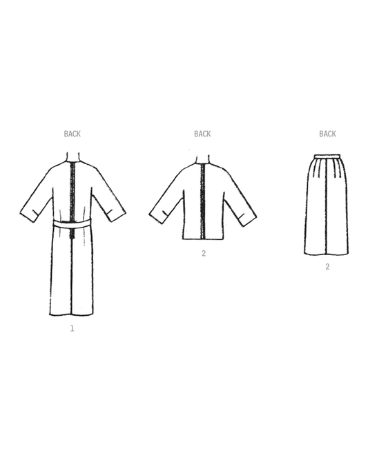 Symönster PDF-symönster - Simplicity 9915 - Klänning Kjol Vintage Jacka - Dam | Bild 1