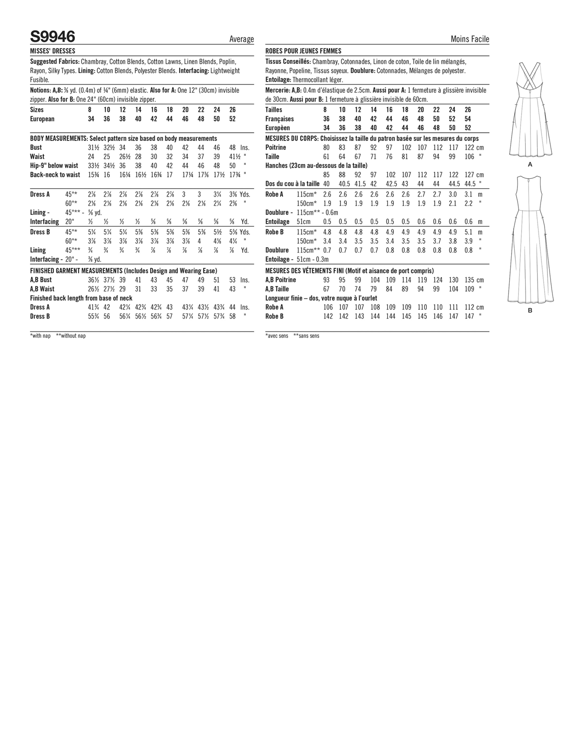 PDF-symönster - Simplicity 9946 - Klänning - Dam | Bild 3