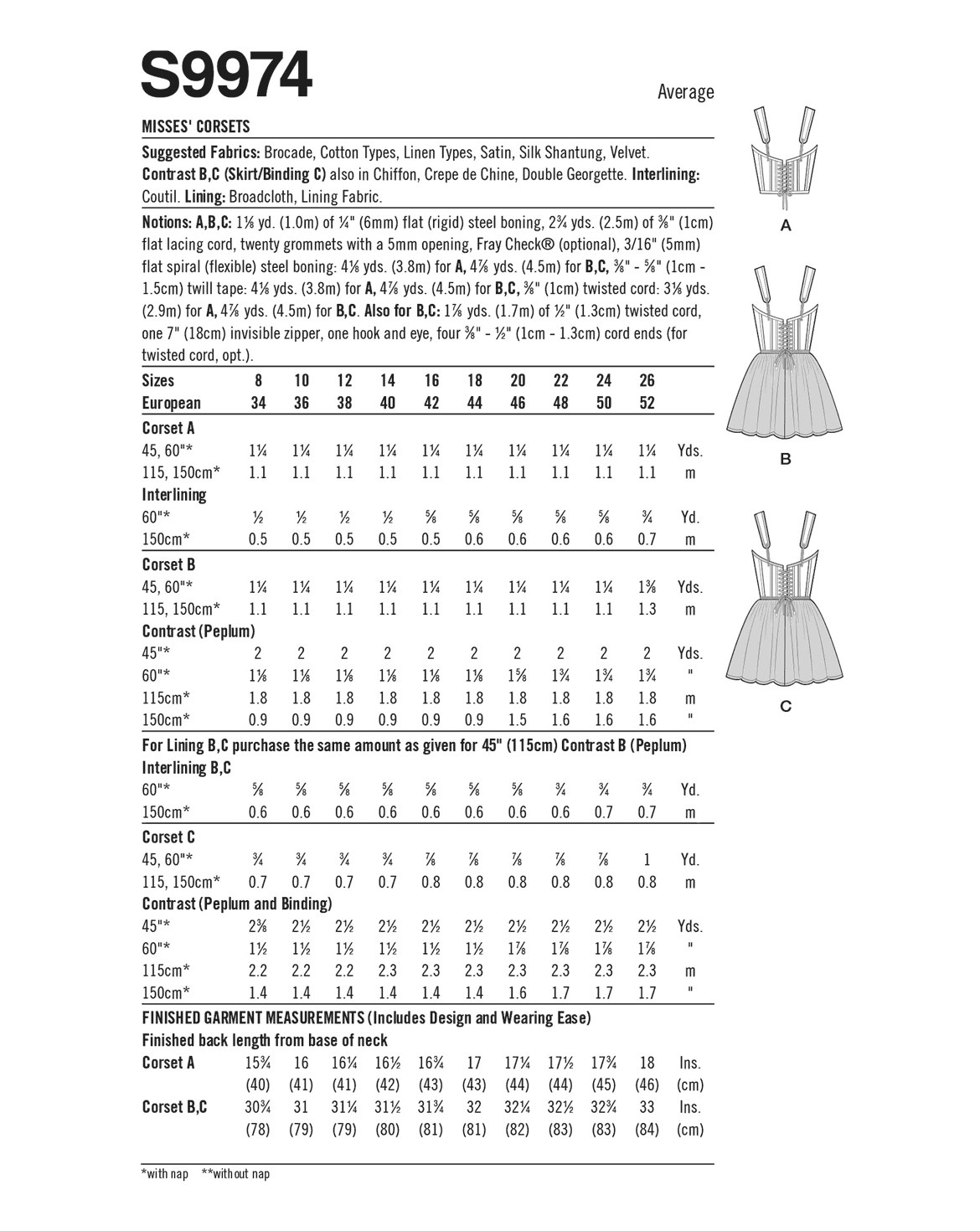 PDF-symönster - Simplicity 9974 - Utklädningskläder - Dam - Maskerad | Bild 3