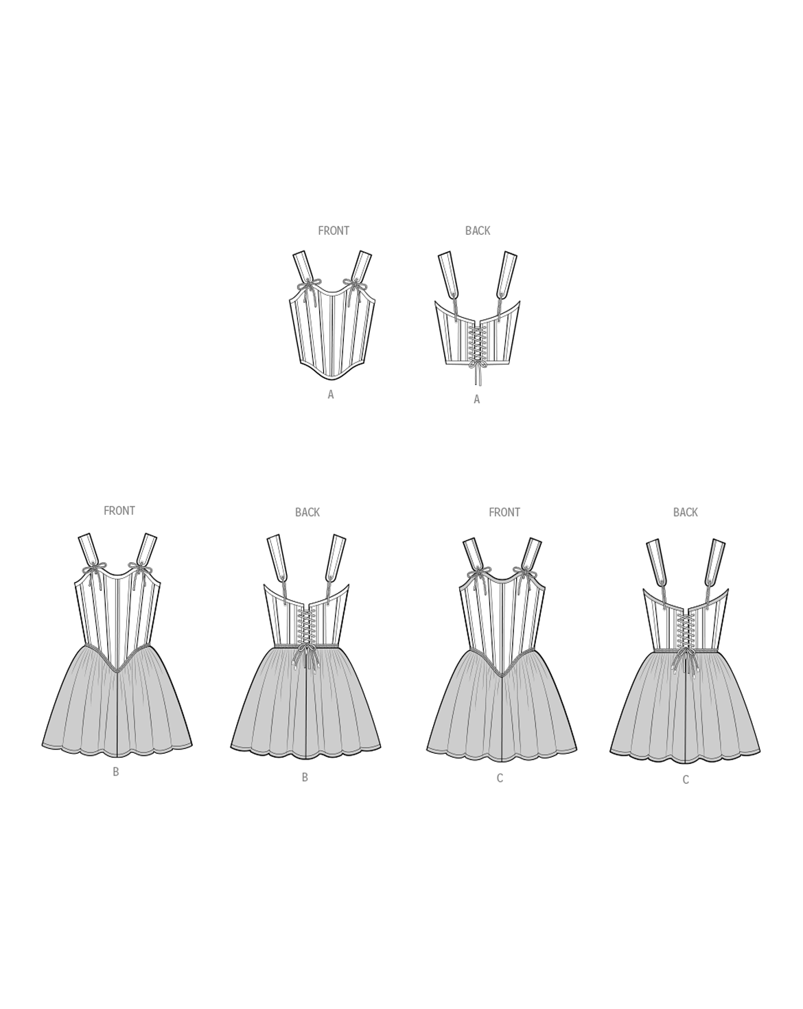 Symönster PDF-symönster - Simplicity 9974 - Utklädningskläder - Dam - Maskerad | Bild 1