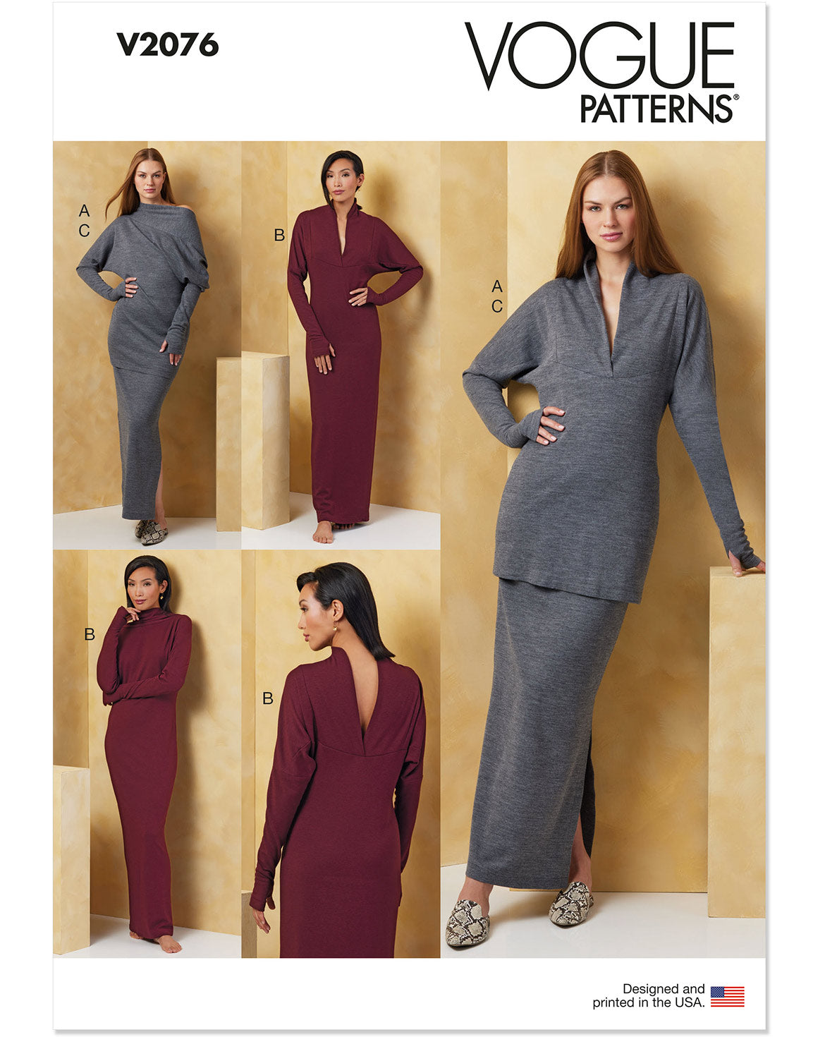 Symönster Vogue Patterns 2076 - Klänning Kjol Tröja - Dam | Bild 5